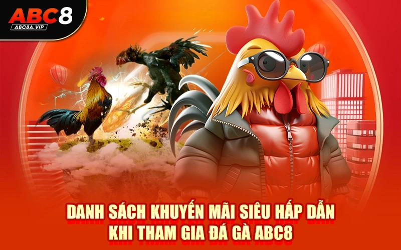 Danh sách khuyến mãi siêu hấp dẫn khi tham gia đá gà ABC8